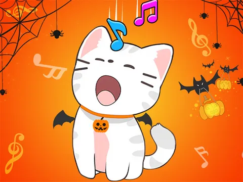 Play Duet Cats Halloween Cat Music - Free Online Halloween
