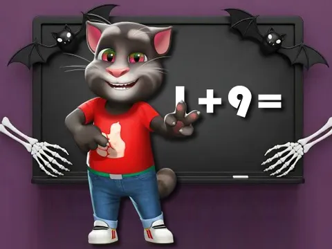 Play Halloween Tom Math Challenge - Free Online Halloween