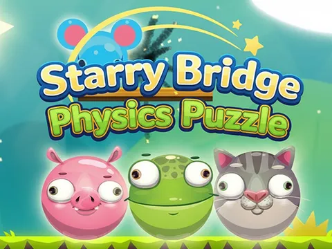 Play Starry Bridge Physics Puzzle - Free Online Puzzle